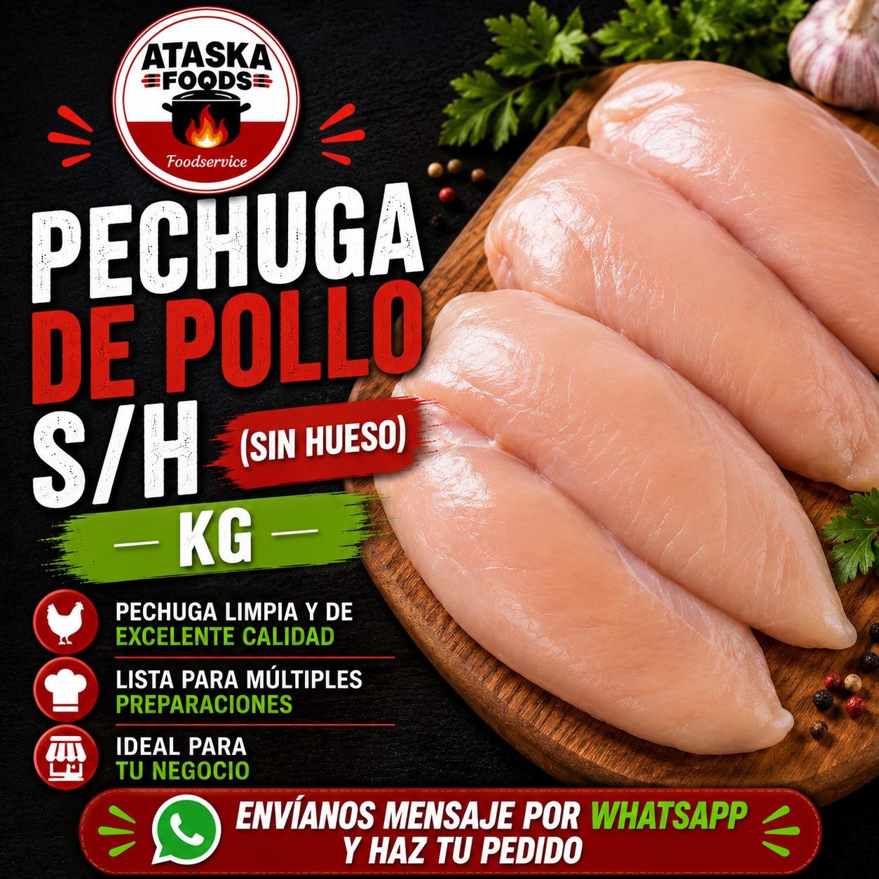 PECHUGA DE POLLO KG